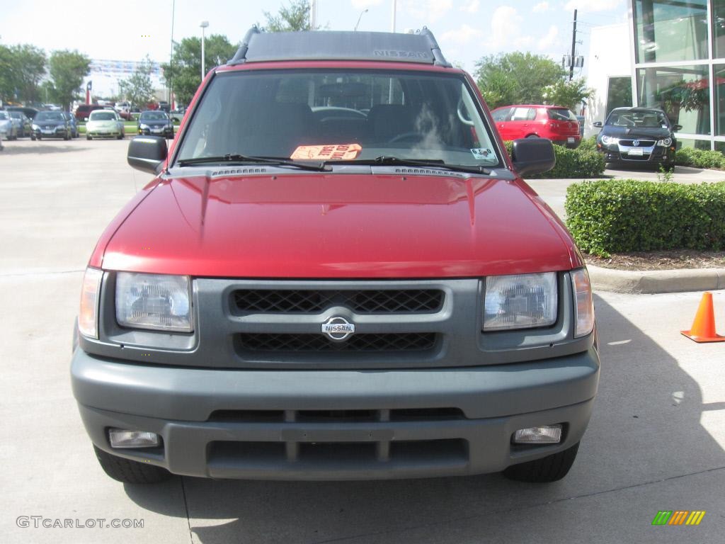 2001 Xterra XE V6 - Salsa Red Metallic / Dusk Gray photo #24