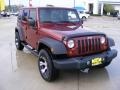 2007 Red Rock Crystal Pearl Jeep Wrangler Unlimited X  photo #4