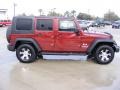2007 Red Rock Crystal Pearl Jeep Wrangler Unlimited X  photo #5