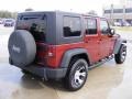 2007 Red Rock Crystal Pearl Jeep Wrangler Unlimited X  photo #6