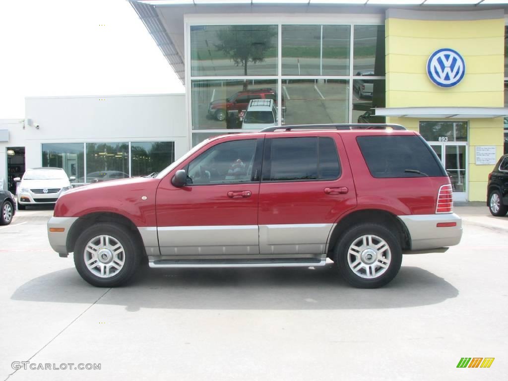 2003 Mountaineer Convenience - Vivid Red Metallic / Medium Dark Parchment photo #2