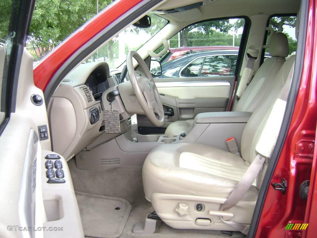 2003 Mountaineer Convenience - Vivid Red Metallic / Medium Dark Parchment photo #9