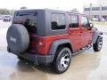 2007 Red Rock Crystal Pearl Jeep Wrangler Unlimited X  photo #53