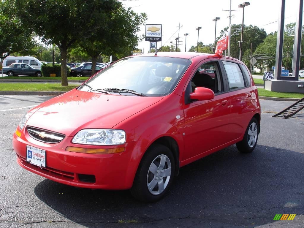 2008 Aveo Aveo5 Special Value - Victory Red / Charcoal photo #1