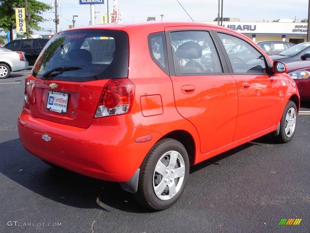 2008 Aveo Aveo5 Special Value - Victory Red / Charcoal photo #4