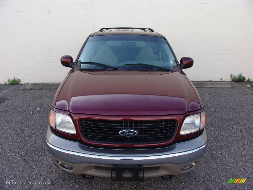 2000 Expedition Eddie Bauer 4x4 - Dark Toreador Red Metallic / Medium Parchment photo #4