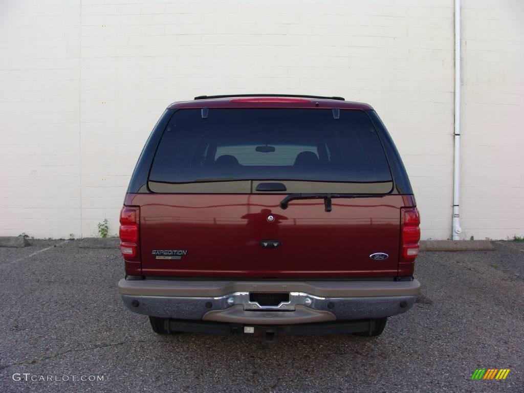 2000 Expedition Eddie Bauer 4x4 - Dark Toreador Red Metallic / Medium Parchment photo #7