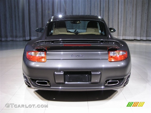 2007 911 Turbo Coupe - Slate Grey Metallic / Sand Beige photo #20