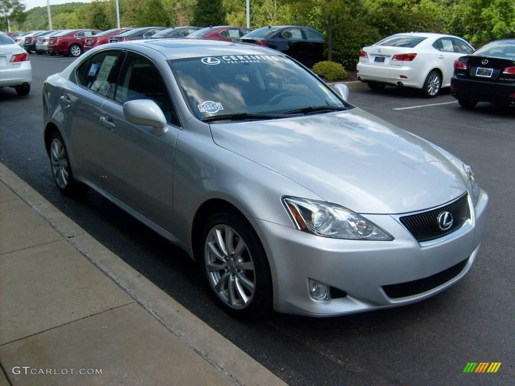 2008 IS 250 AWD - Tungsten Silver Pearl / Black photo #6