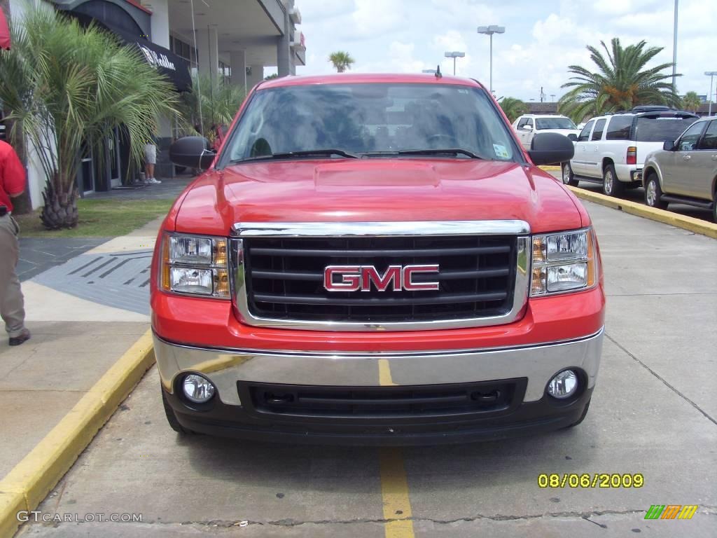 2008 Sierra 1500 SLE Crew Cab - Fire Red / Dark Titanium photo #6