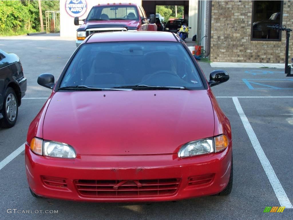 1995 Civic DX Coupe - Milano Red / Black photo #3