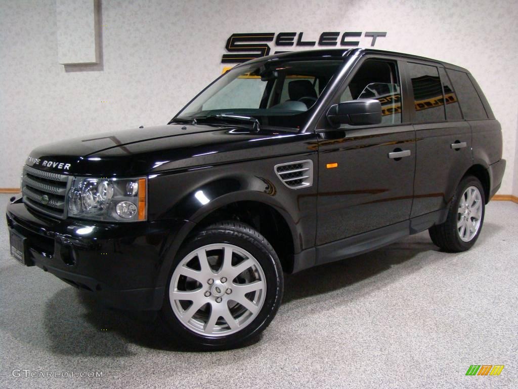 2008 Range Rover Sport HSE - Santorini Black / Ebony Black photo #1