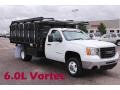 2007 Summit White GMC Sierra 3500HD Regular Cab Chassis Dump Truck  photo #1