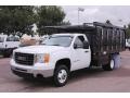 2007 Summit White GMC Sierra 3500HD Regular Cab Chassis Dump Truck  photo #3