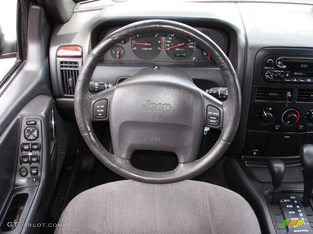 2000 Grand Cherokee Laredo 4x4 - Silverstone Metallic / Agate photo #11