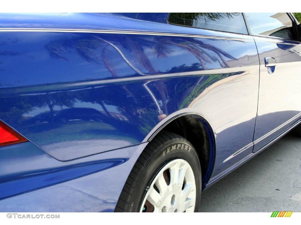 2004 Civic LX Coupe - Fiji Blue Pearl / Ivory Beige photo #15