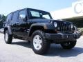 2009 Black Jeep Wrangler Unlimited X 4x4  photo #2