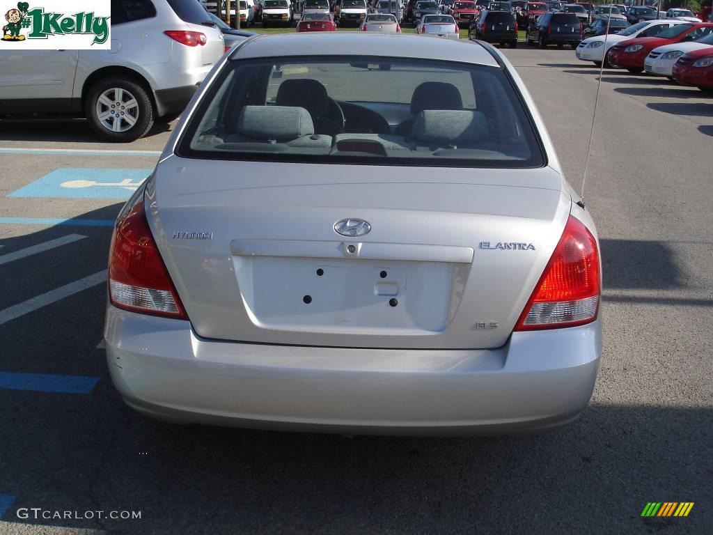 2002 Elantra GLS Sedan - Silver Pewter / Gray photo #3