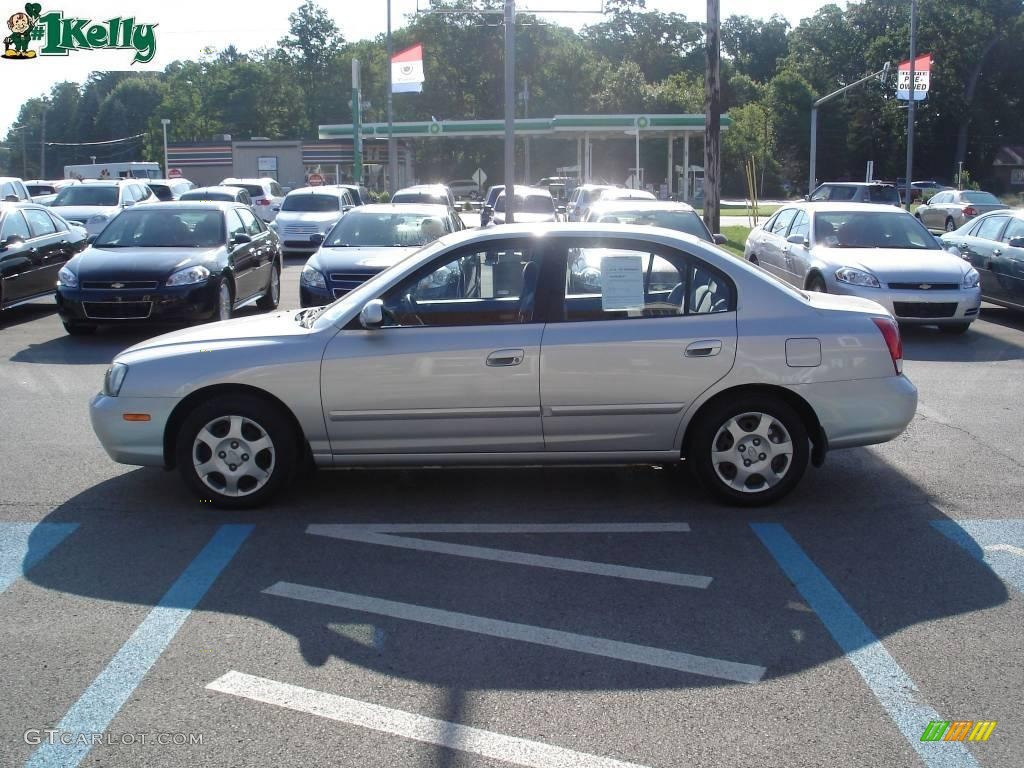 2002 Elantra GLS Sedan - Silver Pewter / Gray photo #5