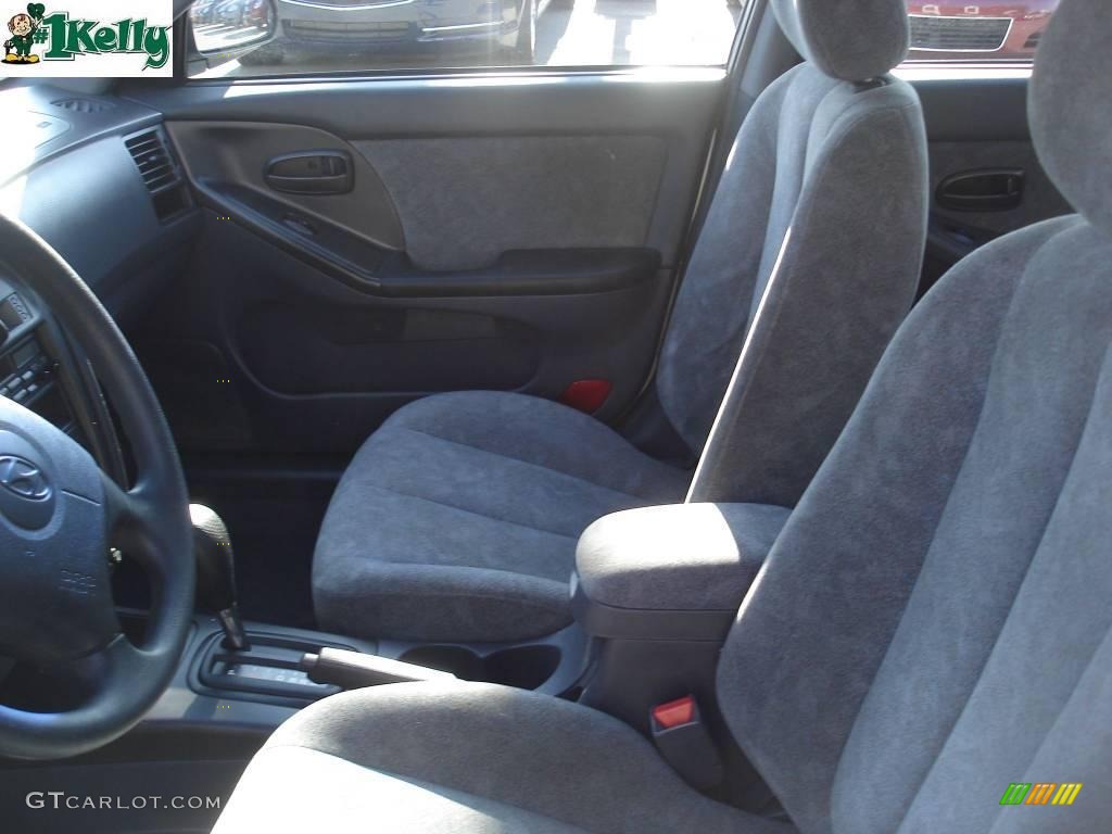2002 Elantra GLS Sedan - Silver Pewter / Gray photo #8