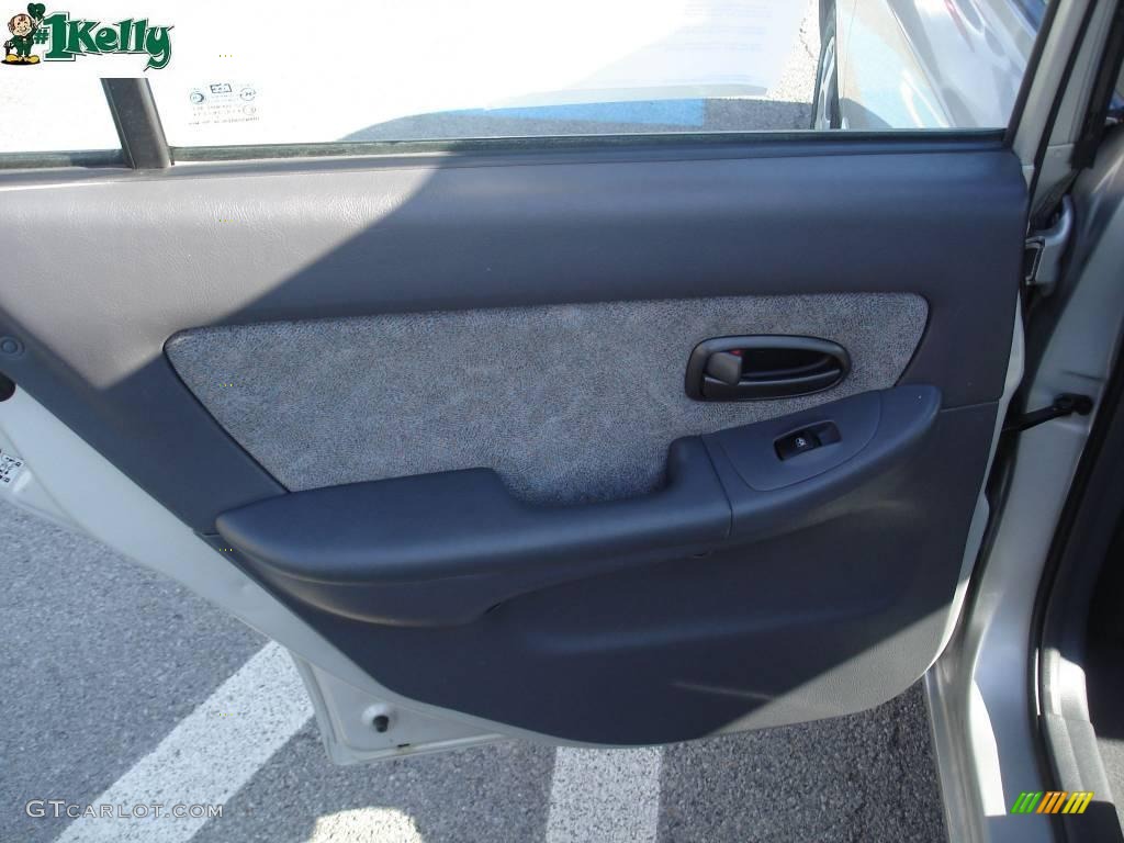 2002 Elantra GLS Sedan - Silver Pewter / Gray photo #10