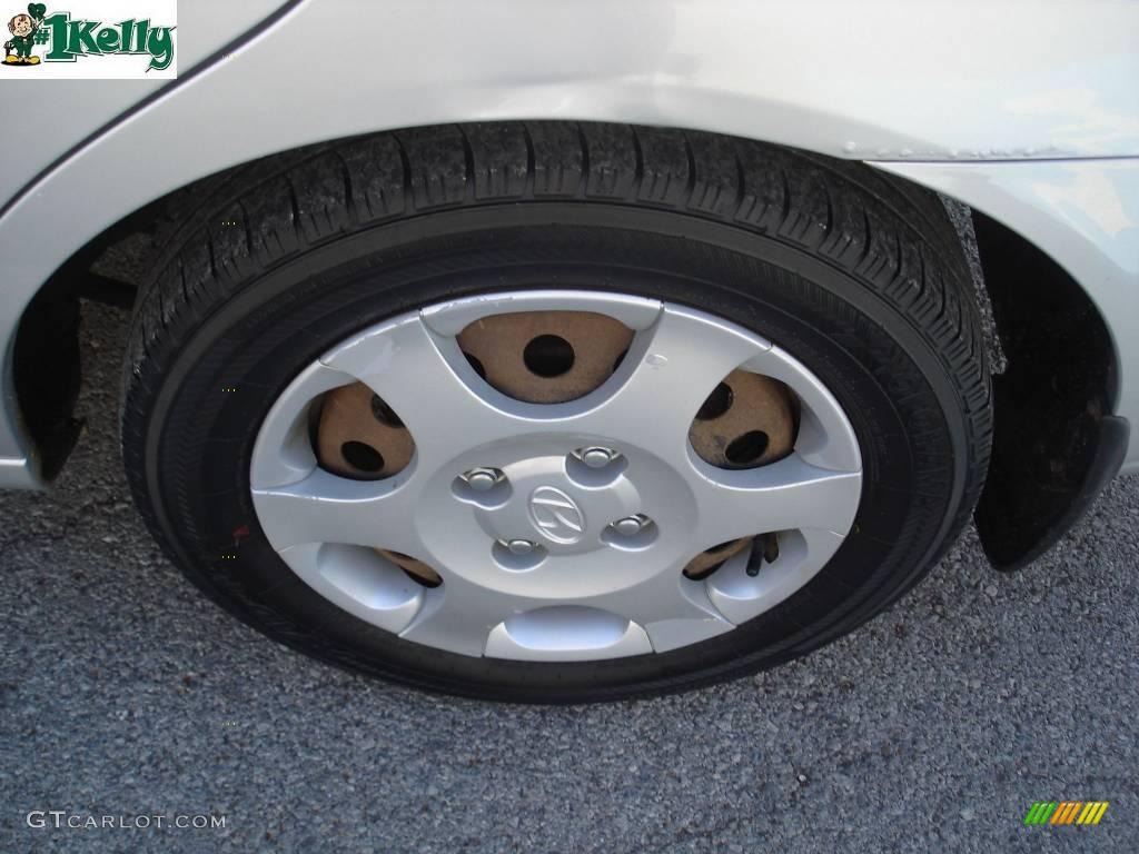 2002 Elantra GLS Sedan - Silver Pewter / Gray photo #13