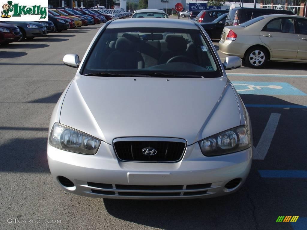 2002 Elantra GLS Sedan - Silver Pewter / Gray photo #15
