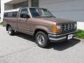 Mocha Frost Metallic 1992 Ford Ranger XLT Regular Cab