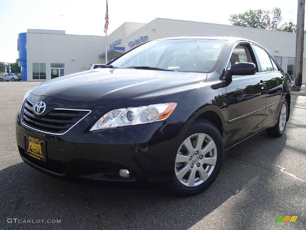 2007 Camry XLE - Black / Bisque photo #1