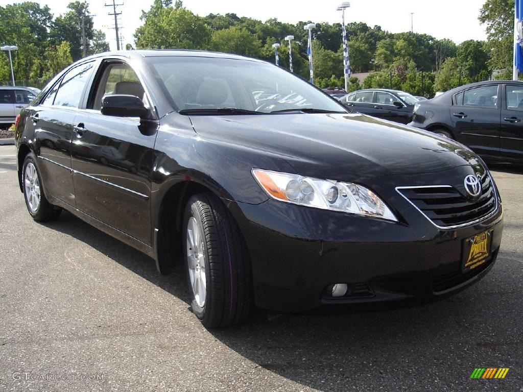 2007 Camry XLE - Black / Bisque photo #7