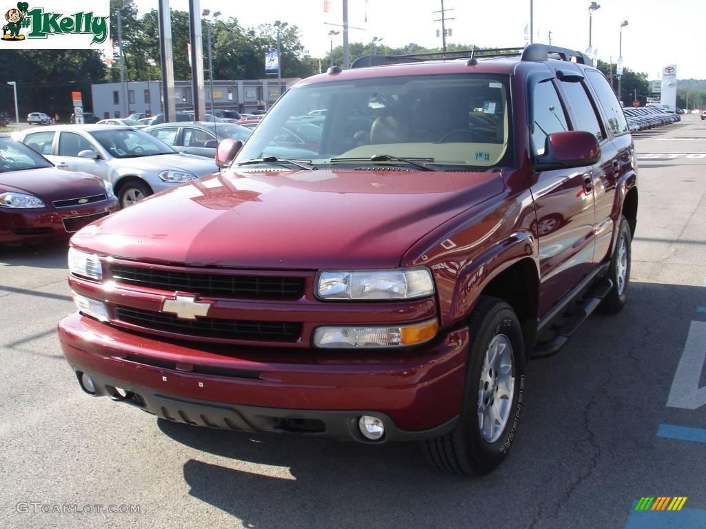 2005 Tahoe Z71 4x4 - Sport Red Metallic / Tan/Neutral photo #14