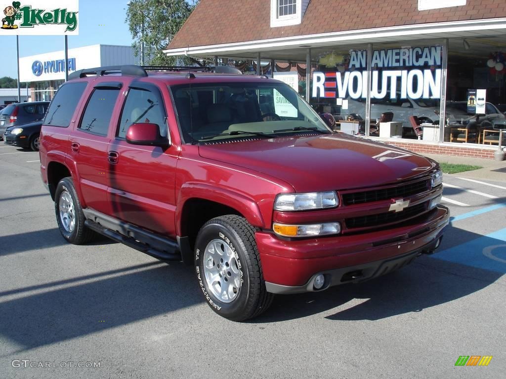 2005 Tahoe Z71 4x4 - Sport Red Metallic / Tan/Neutral photo #16