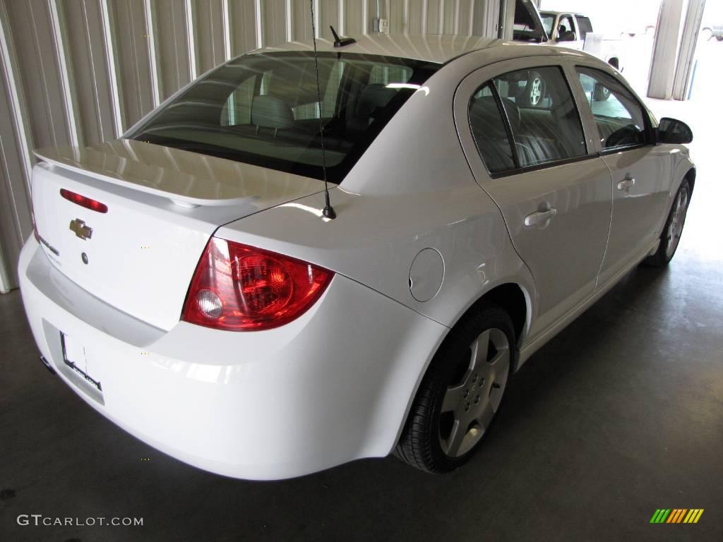 2008 Cobalt Sport Sedan - Summit White / Gray photo #2