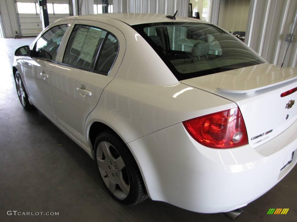 2008 Cobalt Sport Sedan - Summit White / Gray photo #3