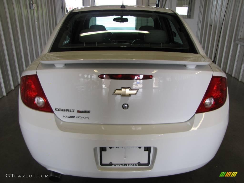 2008 Cobalt Sport Sedan - Summit White / Gray photo #4