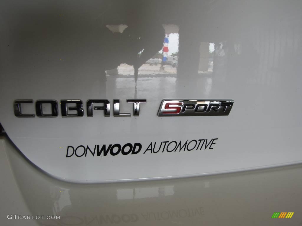 2008 Cobalt Sport Sedan - Summit White / Gray photo #7
