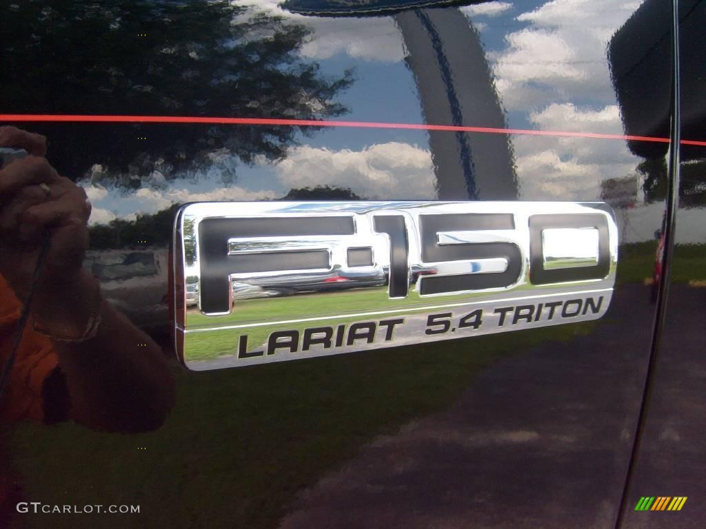 2006 F150 Lariat SuperCrew 4x4 - Black / Black photo #13