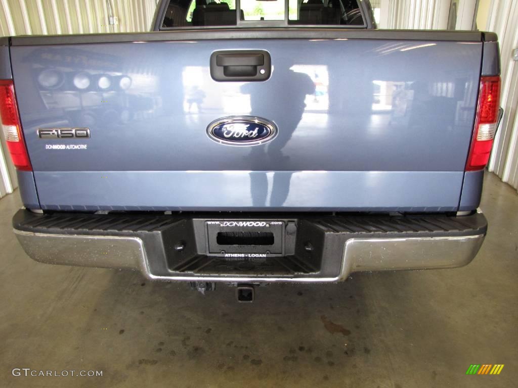 2006 F150 XLT SuperCab 4x4 - Medium Wedgewood Blue Metallic / Tan photo #4