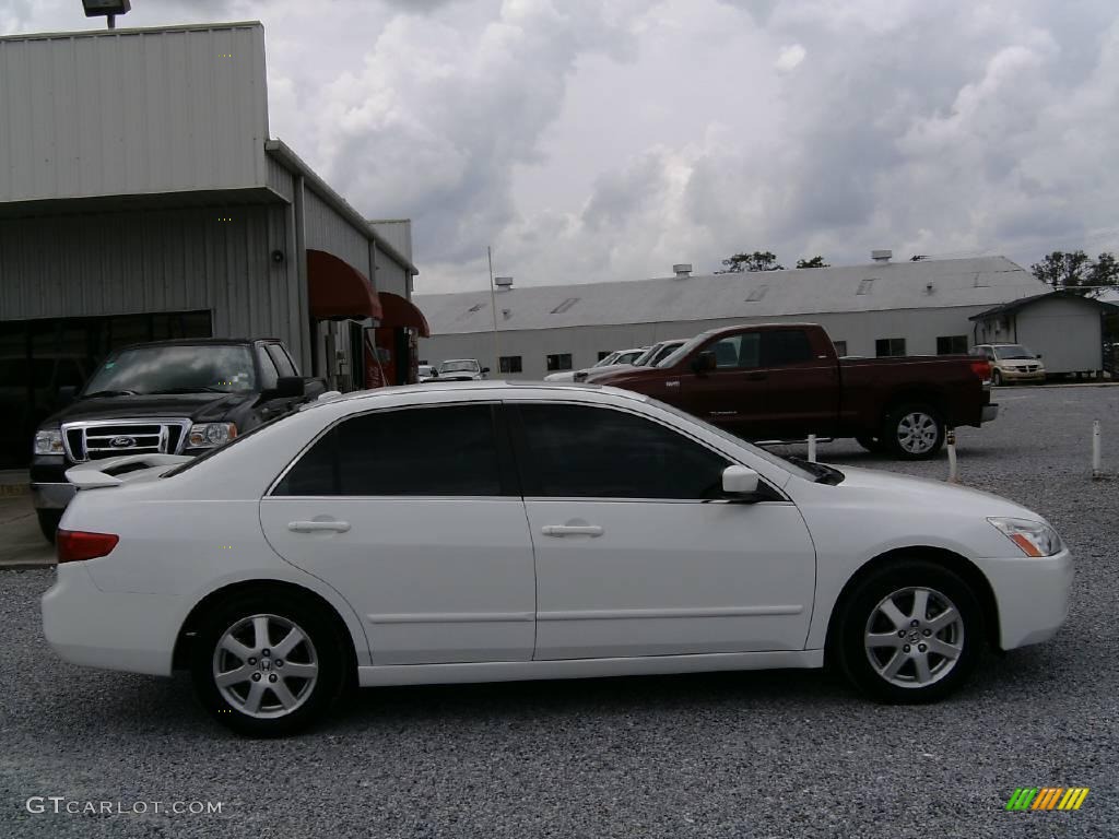 2005 Accord EX-L V6 Sedan - Taffeta White / Ivory photo #2