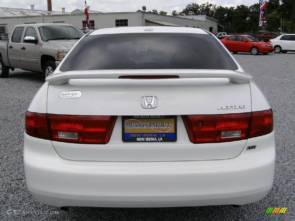 2005 Accord EX-L V6 Sedan - Taffeta White / Ivory photo #4
