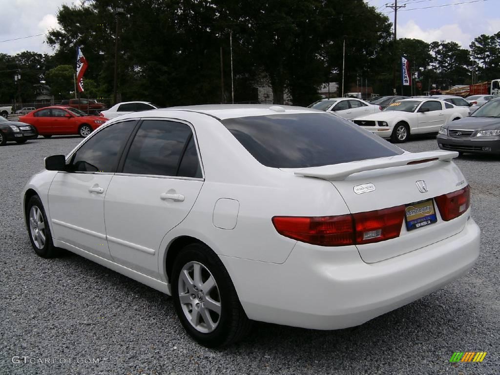 2005 Accord EX-L V6 Sedan - Taffeta White / Ivory photo #5