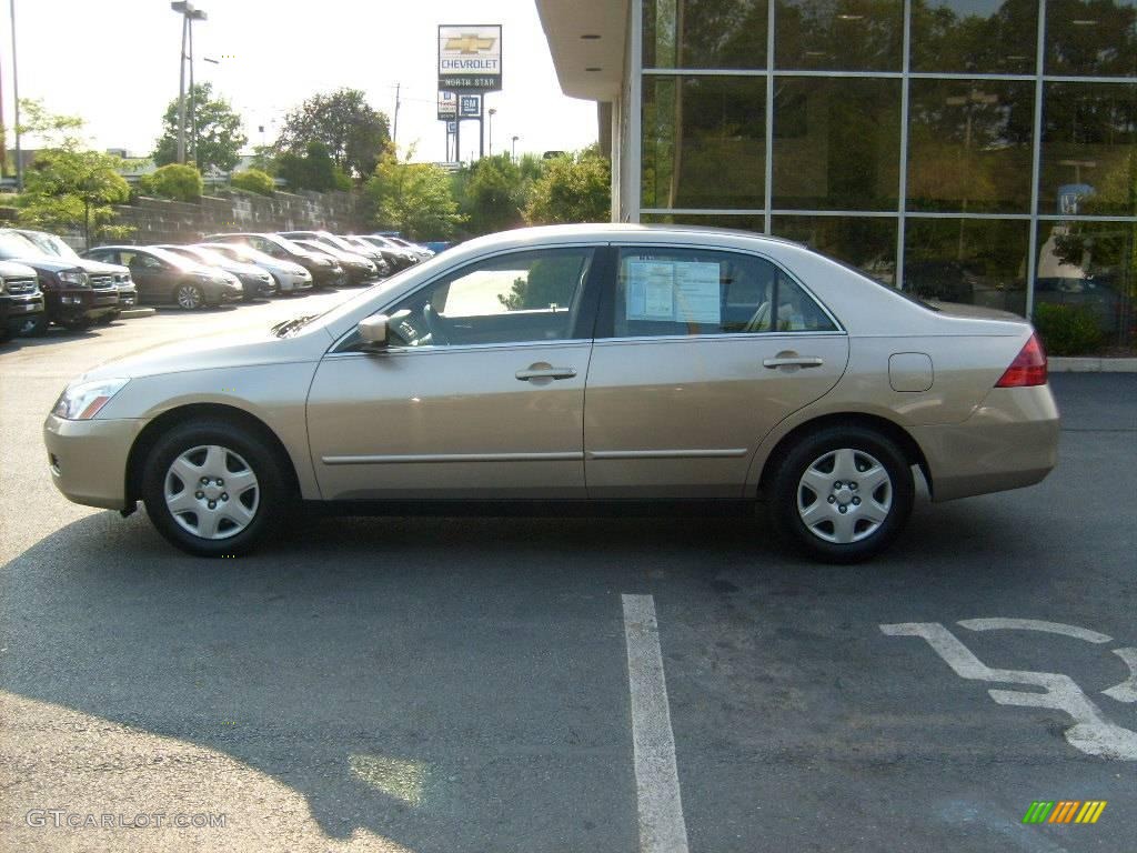 2006 Accord LX Sedan - Desert Mist Metallic / Ivory photo #2