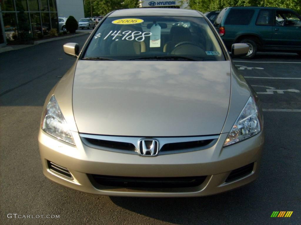 2006 Accord LX Sedan - Desert Mist Metallic / Ivory photo #7