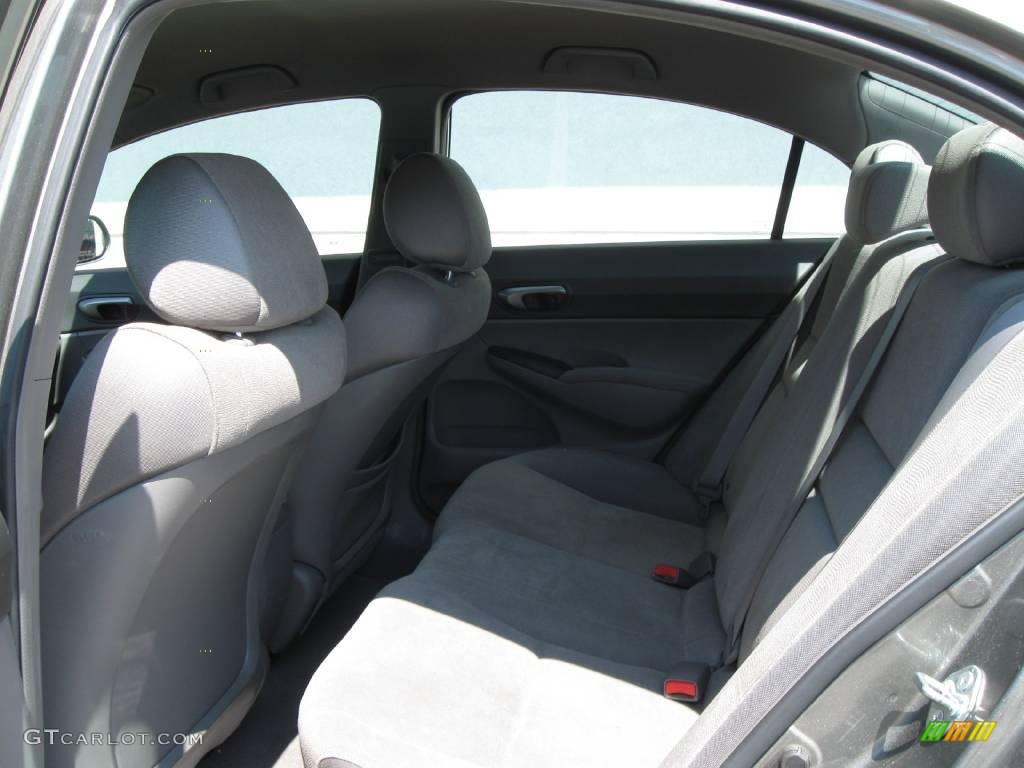 2007 Civic LX Sedan - Galaxy Gray Metallic / Gray photo #4