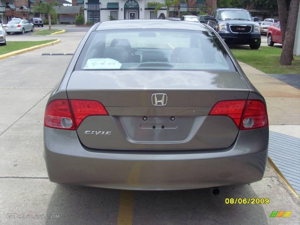 2007 Civic EX Sedan - Galaxy Gray Metallic / Gray photo #2