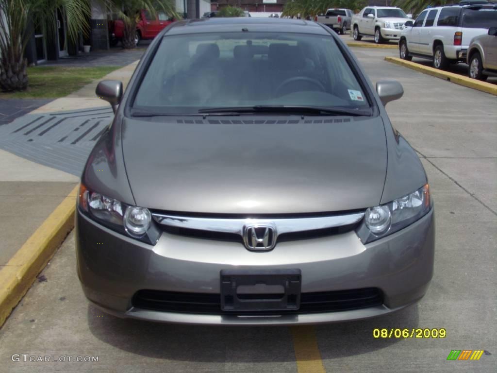 2007 Civic EX Sedan - Galaxy Gray Metallic / Gray photo #7