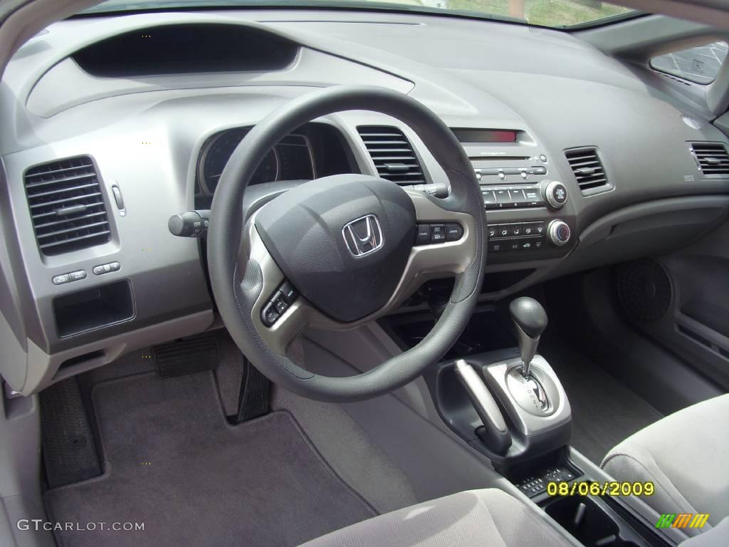 2007 Civic EX Sedan - Galaxy Gray Metallic / Gray photo #9