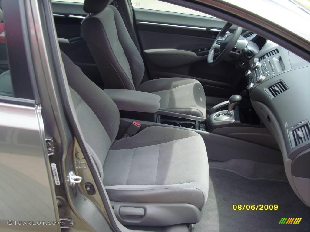 2007 Civic EX Sedan - Galaxy Gray Metallic / Gray photo #10