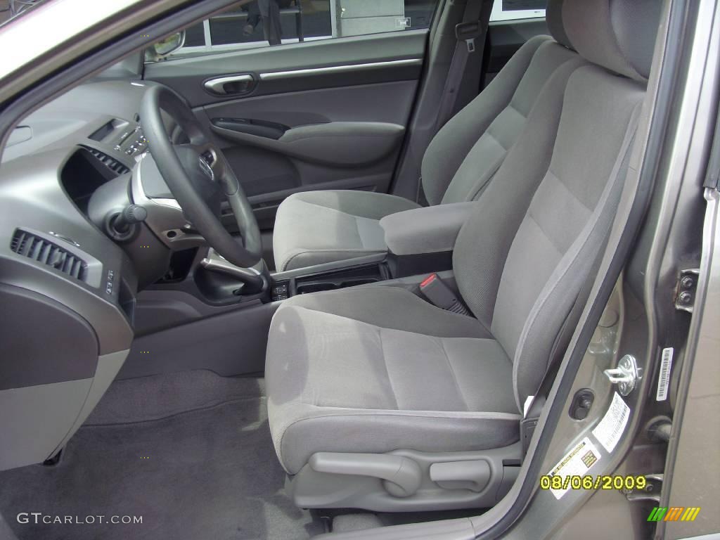 2007 Civic EX Sedan - Galaxy Gray Metallic / Gray photo #13