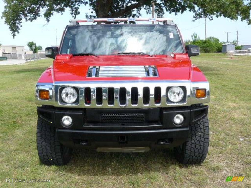 2007 H2 SUV - Victory Red / Ebony Black photo #1